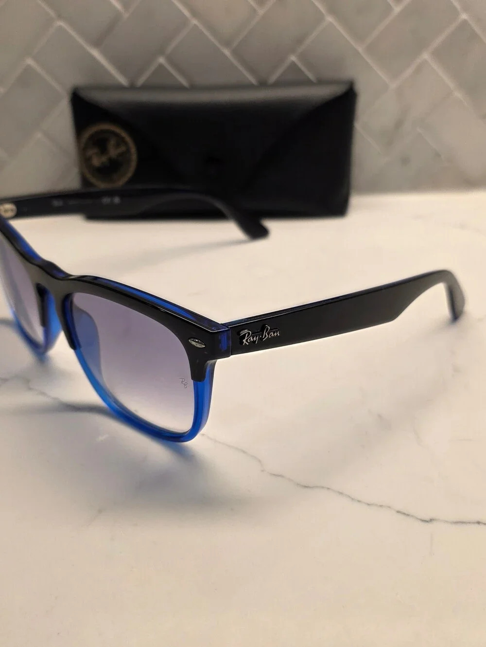 Ray-Ban Steve RB 4487 6632/19 Square Sunglasses (Black & Translucent)